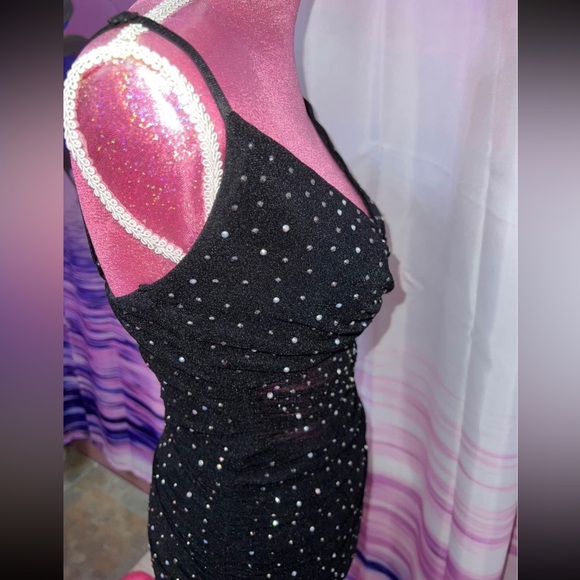 rhinestone mesh dress - Picture 4 of 5